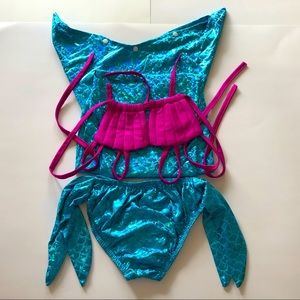 ⭐️Host Pick⭐️ 3/$25 3 Piece Mermaid Bathing Suit Girls Size 5-6